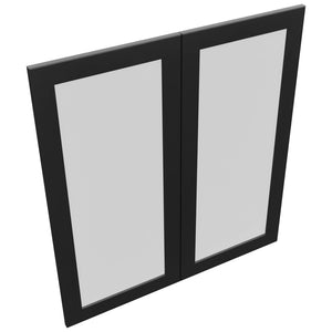 Fabuwood Galaxy Pitch Black DS GDW3639 Wall Glass Door, Top View