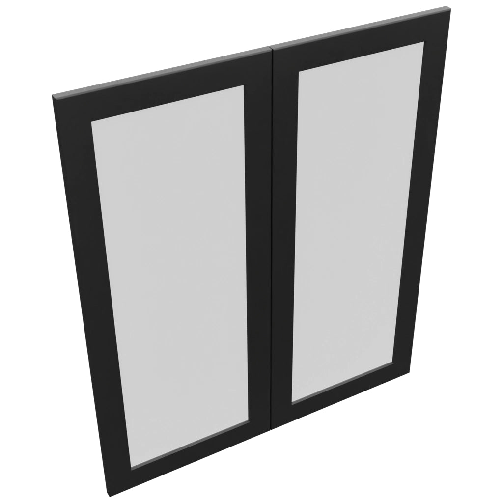 Fabuwood Galaxy Pitch Black DS GDW3642 Wall Glass Door, Top View