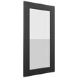 Fabuwood Galaxy Pitch Black DS GDWDC2430 Wall Glass Door, Front View