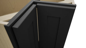 Fabuwood Galaxy Pitch Black ERB33 Base Corner Easy Reach Cabinet, Detail View