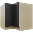 Fabuwood Galaxy Pitch Black ERB36 Base Corner Easy Reach Cabinet, Front View