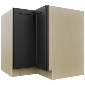 Fabuwood Galaxy Pitch Black ERB36 Base Corner Easy Reach Cabinet, Front View