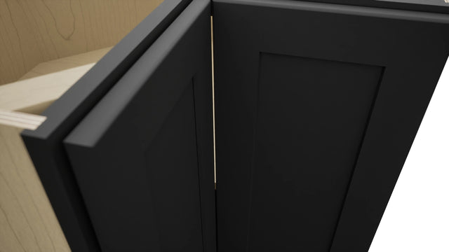 Fabuwood Galaxy Pitch Black ERB36 Base Corner Easy Reach Cabinet, Detail View