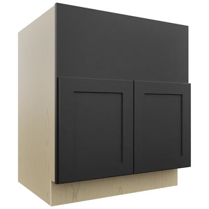Fabuwood Galaxy Pitch Black FS30 Base Farm Sink Cabinet, Front View