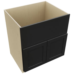 Fabuwood Galaxy Pitch Black FS30 Base Farm Sink Cabinet, Top View