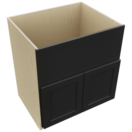 Fabuwood Galaxy Pitch Black FS30 Base Farm Sink Cabinet, Top View