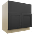 Fabuwood Galaxy Pitch Black FS33 Base Farm Sink Cabinet, Front View