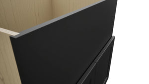 Fabuwood Galaxy Pitch Black FS33 Base Farm Sink Cabinet, Detail View