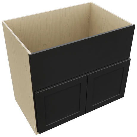 Fabuwood Galaxy Pitch Black FS36 Base Farm Sink Cabinet, Top View