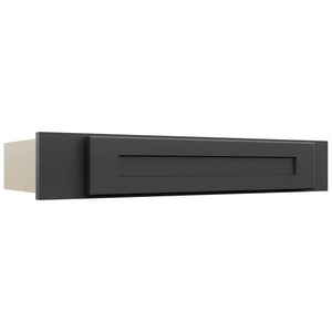Fabuwood Galaxy Pitch Black KD30 Vanity Desk, Front View