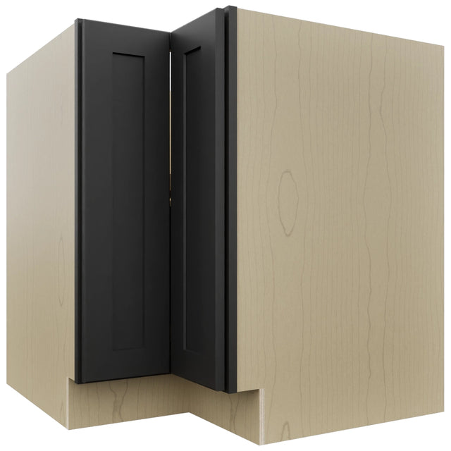 Fabuwood Galaxy Pitch Black LSB33 Base Corner Lazy Susan Cabinet, Front View