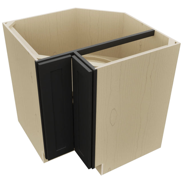 Fabuwood Galaxy Pitch Black LSB33 Base Corner Lazy Susan Cabinet, Top View