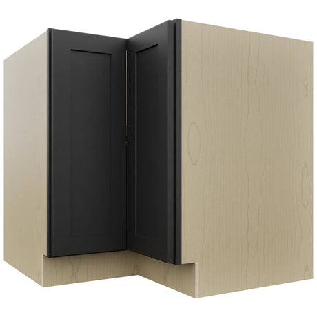 Fabuwood Galaxy Pitch Black LSB36 Base Corner Lazy Susan Cabinet, Front View