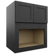 Fabuwood Galaxy Pitch Black MC303621 Wall Microwave Cabinet, Front View