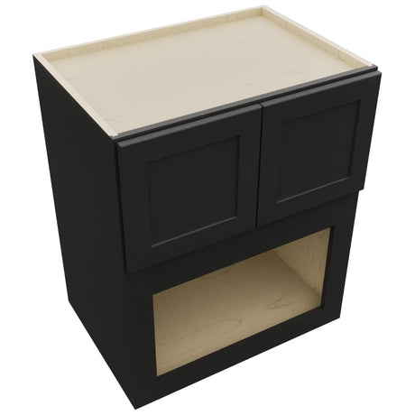 Fabuwood Galaxy Pitch Black MC303621 Wall Microwave Cabinet, Top View