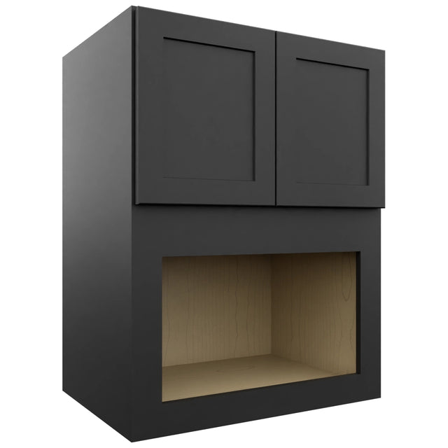 Fabuwood Galaxy Pitch Black MC303921 Wall Microwave Cabinet, Front View