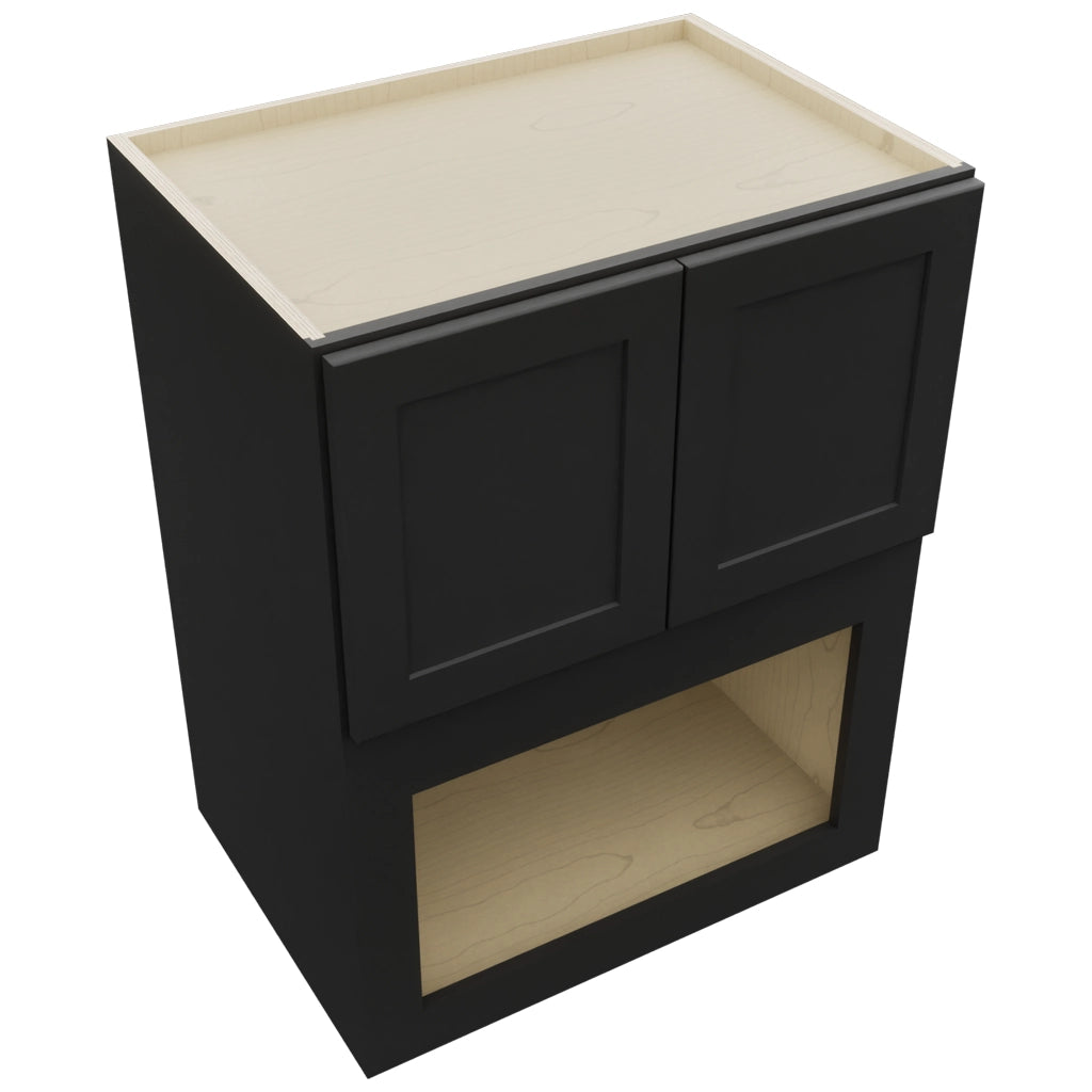 Fabuwood Galaxy Pitch Black MC303921 Wall Microwave Cabinet, Top View