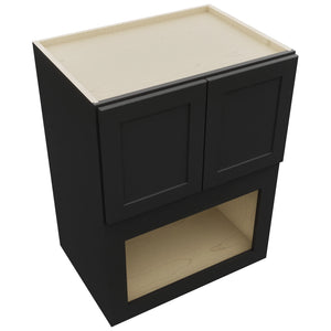 Fabuwood Galaxy Pitch Black MC303921 Wall Microwave Cabinet, Top View