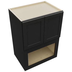 Fabuwood Galaxy Pitch Black MC304221 Wall Microwave Cabinet, Top View