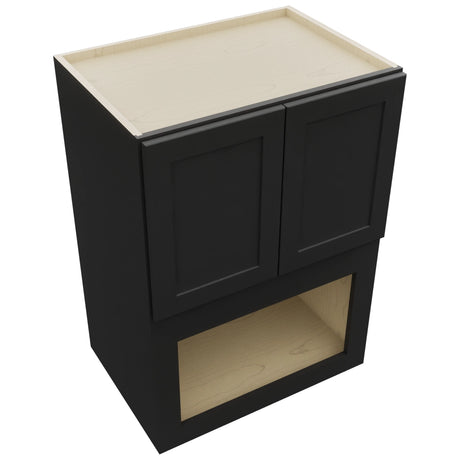 Fabuwood Galaxy Pitch Black MC304221 Wall Microwave Cabinet, Top View