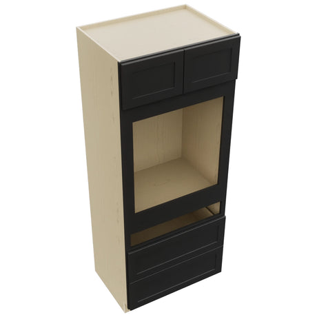 Fabuwood Galaxy Pitch Black OC3384C Tall Oven Cabinet Combo, Top View