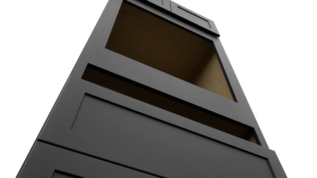 Fabuwood Galaxy Pitch Black OC3384C Tall Oven Cabinet Combo, Detail View