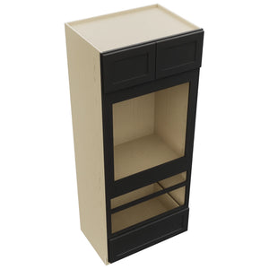 Fabuwood Galaxy Pitch Black OC3384D Tall Oven Cabinet Double, Top View