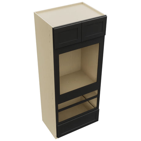 Fabuwood Galaxy Pitch Black OC3384D Tall Oven Cabinet Double, Top View