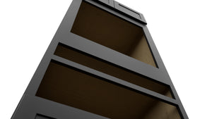 Fabuwood Galaxy Pitch Black OC3384D Tall Oven Cabinet Double, Detail View