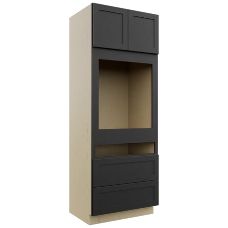 Fabuwood Galaxy Pitch Black OC3390C Tall Oven Cabinet Combo, Front View