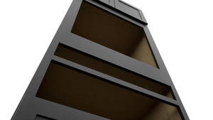 Fabuwood Galaxy Pitch Black OC3390D Tall Oven Cabinet Double, Detail View