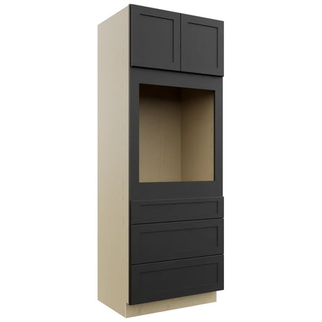Fabuwood Galaxy Pitch Black OC3390S Tall Oven Cabinet Single, Front View