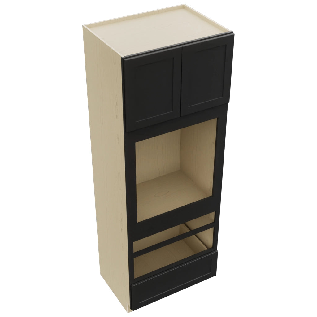 Fabuwood Galaxy Pitch Black OC3393D Tall Oven Cabinet Double, Top View