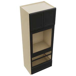 Fabuwood Galaxy Pitch Black OC3393D Tall Oven Cabinet Double, Top View