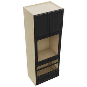Fabuwood Galaxy Pitch Black OC3396D Tall Oven Cabinet Double, Top View