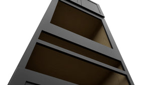 Fabuwood Galaxy Pitch Black OC3396D Tall Oven Cabinet Double, Detail View