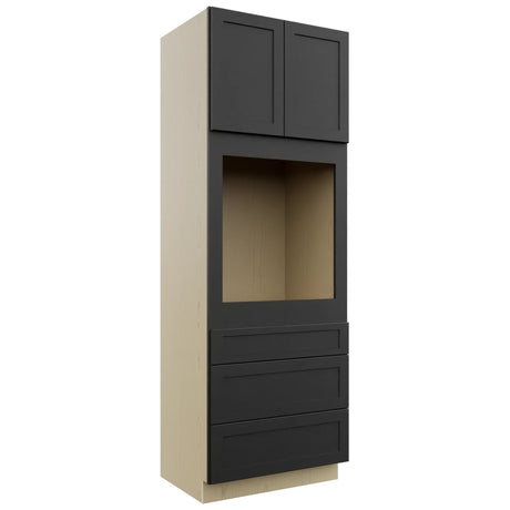 Fabuwood Galaxy Pitch Black OC3396S Tall Oven Cabinet Single, Front View