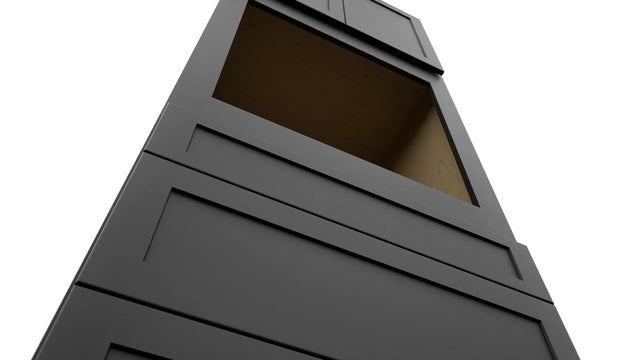 Fabuwood Galaxy Pitch Black OC3396S Tall Oven Cabinet Single, Detail View