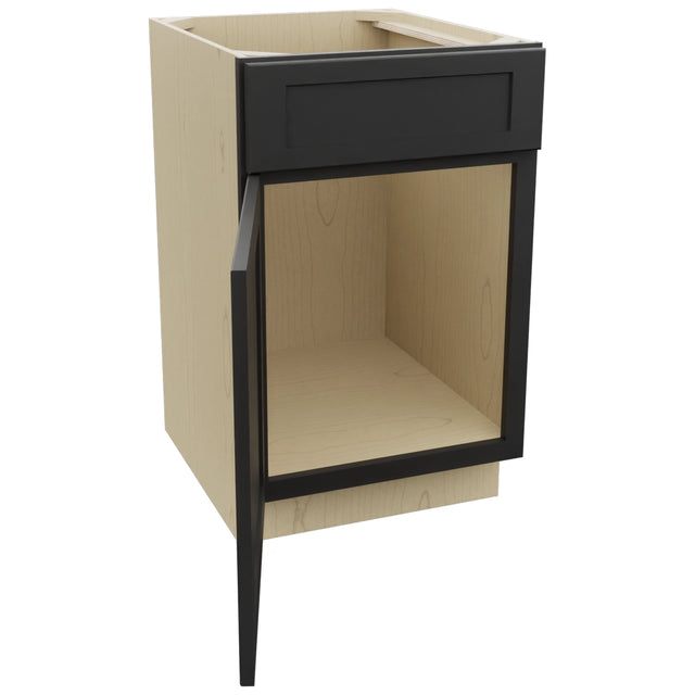 Fabuwood Galaxy Pitch Black SB21 Base Sink Cabinet, Open View