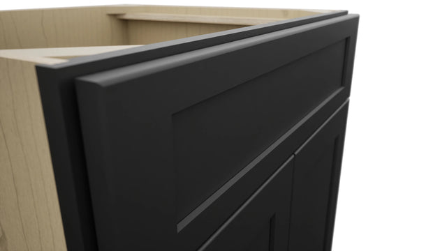 Fabuwood Galaxy Pitch Black SB27 Base Sink Cabinet, Detail View