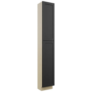Fabuwood Galaxy Pitch Black TP151296 Tall Pantry Cabinet, Front View