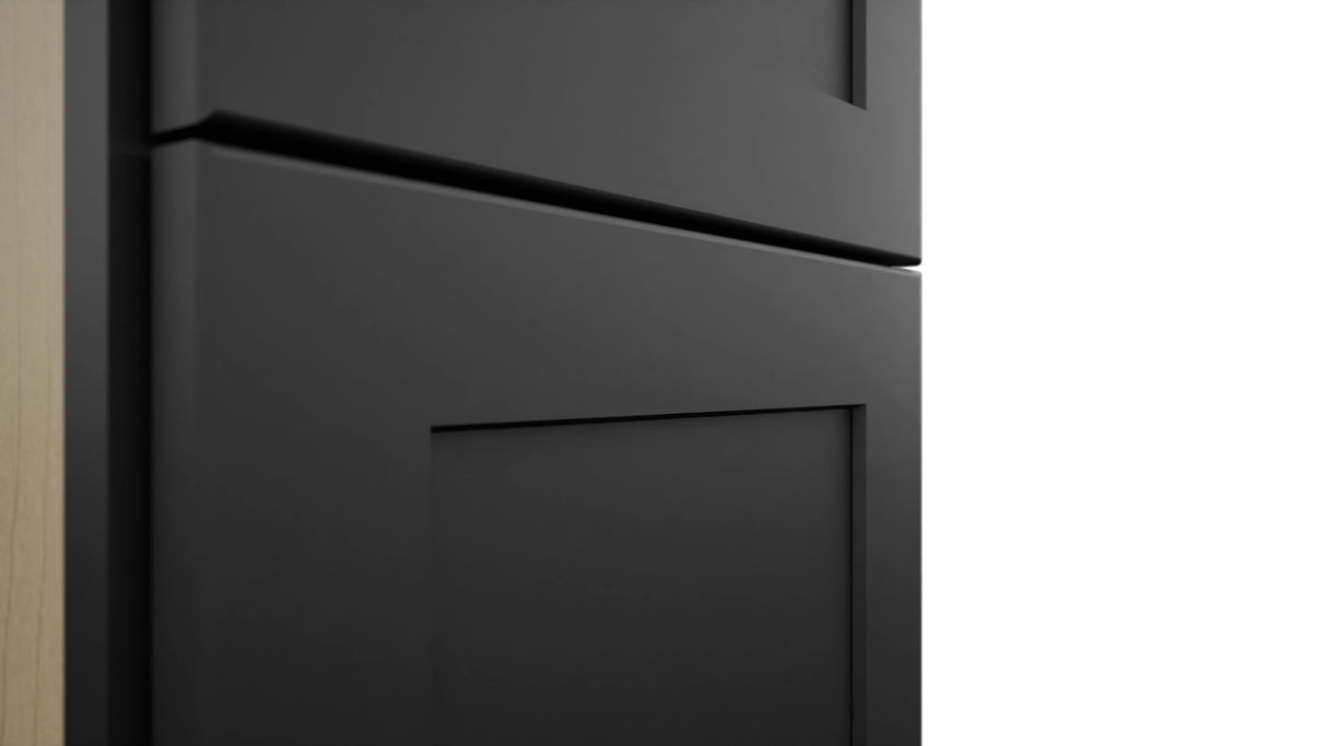 Fabuwood Galaxy Pitch Black TP152493 Tall Pantry Cabinet, Detail View