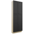 Fabuwood Galaxy Pitch Black TP301290 Tall Pantry Cabinet, Front View
