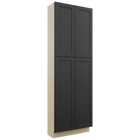 Fabuwood Galaxy Pitch Black TP301290 Tall Pantry Cabinet, Front View
