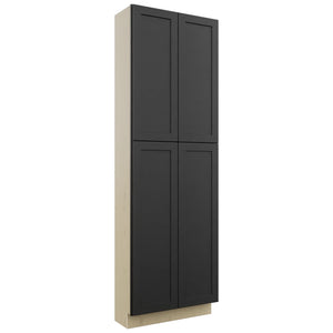 Fabuwood Galaxy Pitch Black TP301293 Tall Pantry Cabinet, Front View