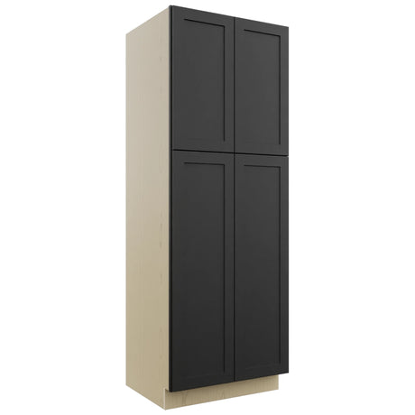 Fabuwood Galaxy Pitch Black TP302484 Tall Pantry Cabinet, Front View