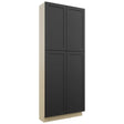 Fabuwood Galaxy Pitch Black TP361290 Tall Pantry Cabinet, Front View
