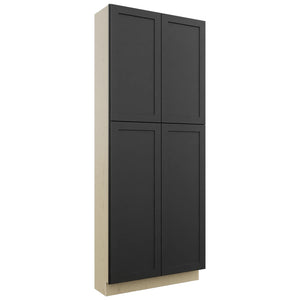 Fabuwood Galaxy Pitch Black TP361290 Tall Pantry Cabinet, Front View