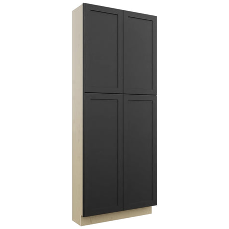 Fabuwood Galaxy Pitch Black TP361290 Tall Pantry Cabinet, Front View