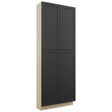 Fabuwood Galaxy Pitch Black TP361296 Tall Pantry Cabinet, Front View
